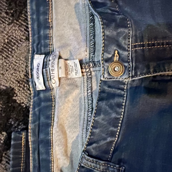 Catherines Women's Blue Jeans - Picture 2 of 4
